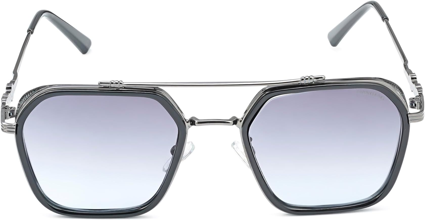 HASHTAG EYEWEAR Hexagonal Sunglasses|Latest & Stylish Fashionable Sunglasses for Men and Women|Fashionable Goggles|Unisex Goggles|Color - Gun Grey