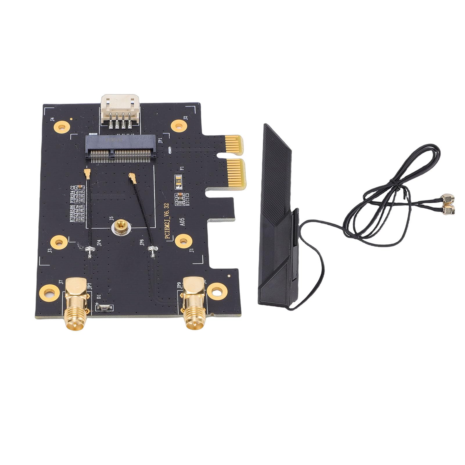 Carte WiFi 7 Pcie, Adaptateur sans Fil Tri-Bande 2,4 Ghz, 5 Ghz Et 6, Bluetooth 5.2, 4200 Mbps, Carte Réseau avec Antenne Externe 10 DB, pour 10 11