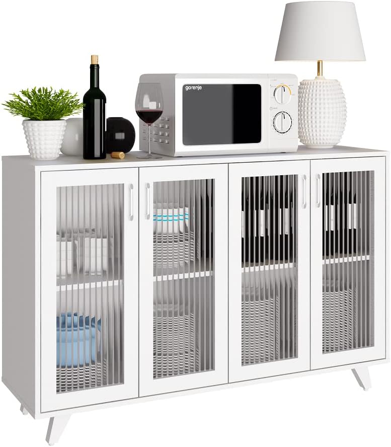 Panana Kitchen Buffet Server Table Accent Sideboard Cupboard Server Buffet Co...