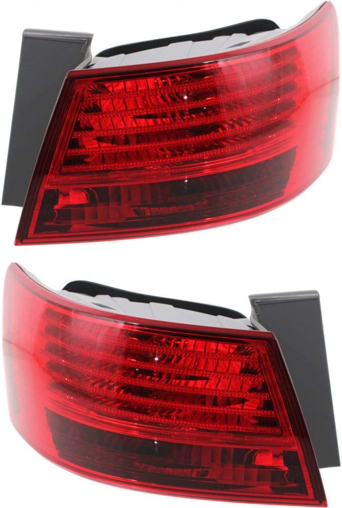 CarLights360 For Hyundai Sonata 2008 2009 2010 Tail Light Assembly on Body Driver Side | HY2804115 | 92401-0A500
