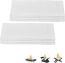 Zuxbolf 8 Ceramic Fibers Bio-Stanols 30 x 10 x 1.2 cm Ceramic Wool for Burner Bio-Stanol Cut Out Sponge Bio-Stanol to Maintain Alcohol and Save Fuel for Fireplace Stove