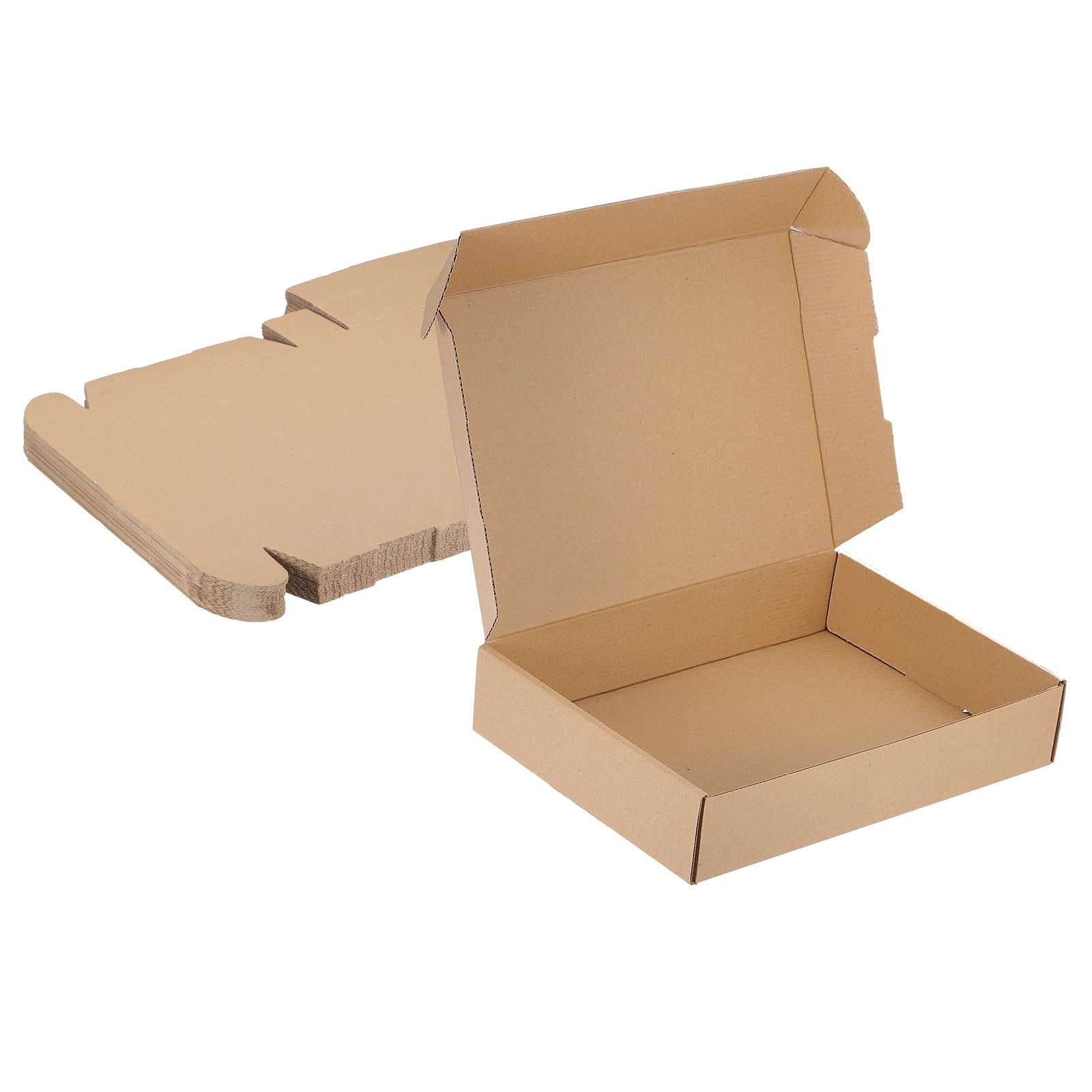 PATIKIL 12x9x2 Inch Small Shipping Boxes, 20 Pcs Corrugated Cardboard Box Gift Boxes for Packing Mailing Moving Packaging Small Business Boxes Brown