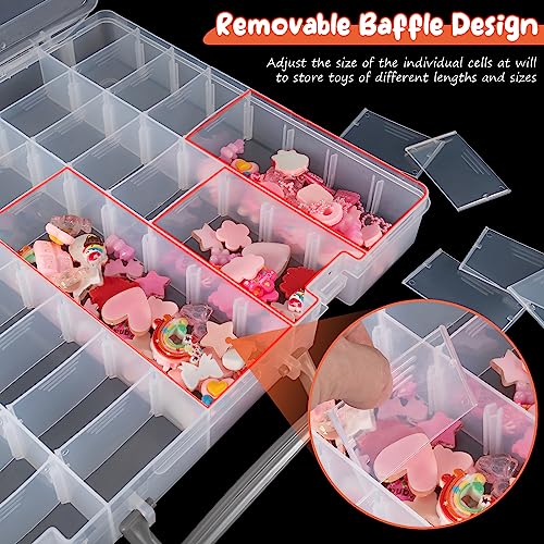 Udefineit P30509-UF-US Large 48 Grids Clear Plastic Organizer Box With Dividers, Adjustable Compartment Plastic Arts Crafts Storage Containers thumb #1
