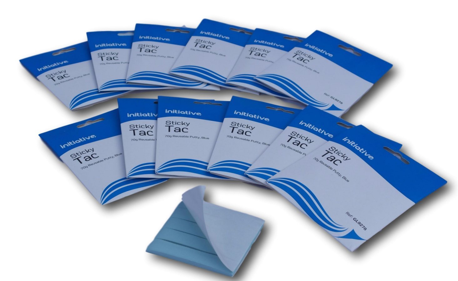 Pack of 12 Blue sticky tac 70g