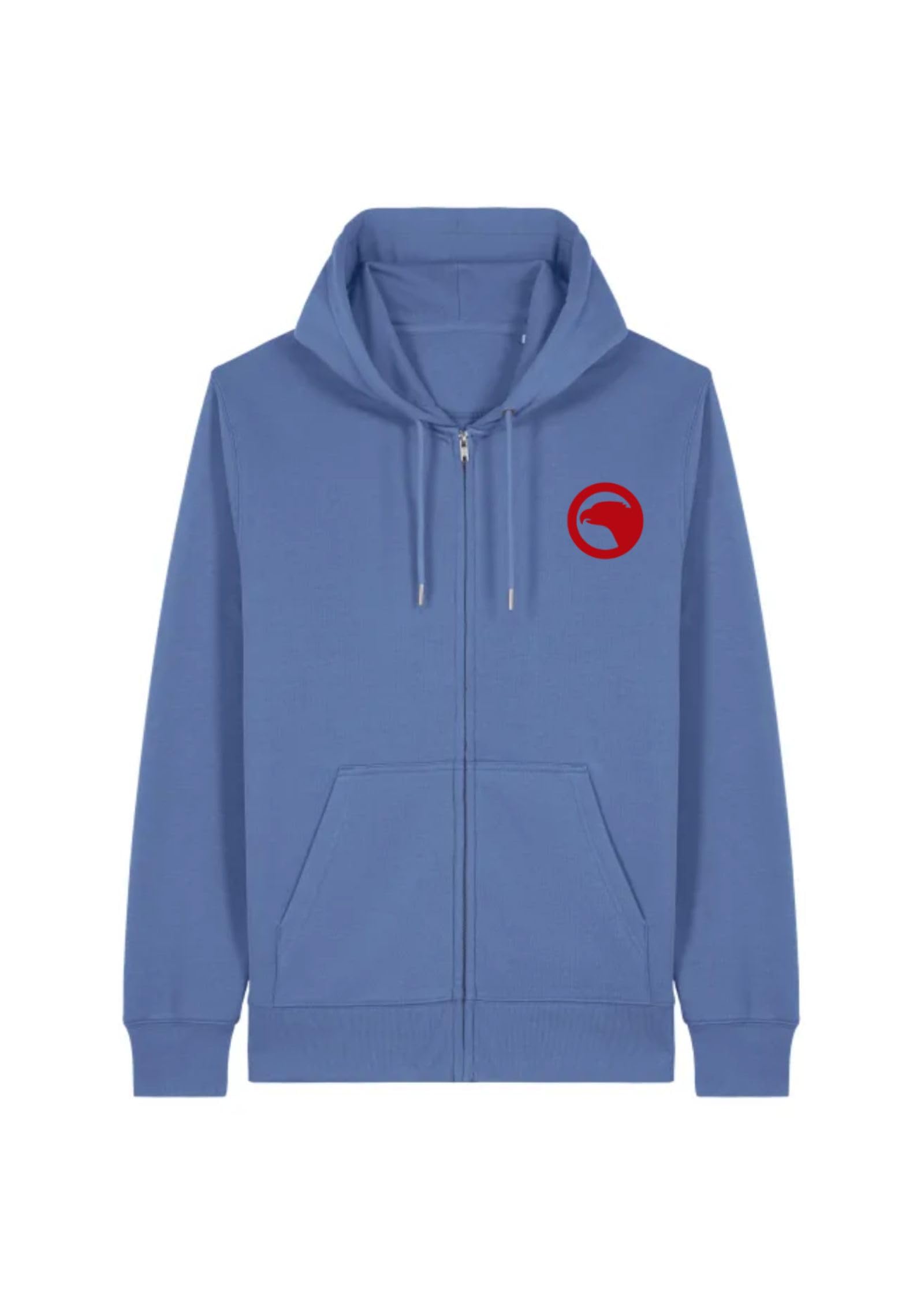 Sweat zip enfant 8 ans veste coton bleu ciel décontracté