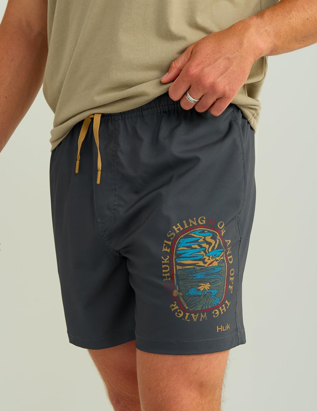 HUK Mens Pursuit Volley Pattern Short, Quick-Dry Shorts for Men - Image 2