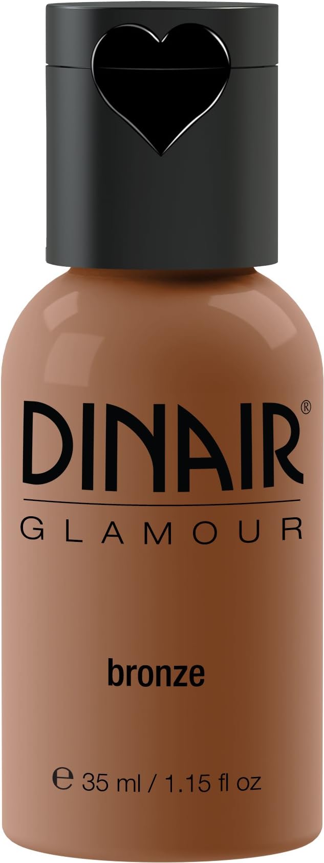 Dinair Airbrush Makeup Foundation | Bronze | GLAMOUR: Natural, Light coverage, Matte 1.15 oz.