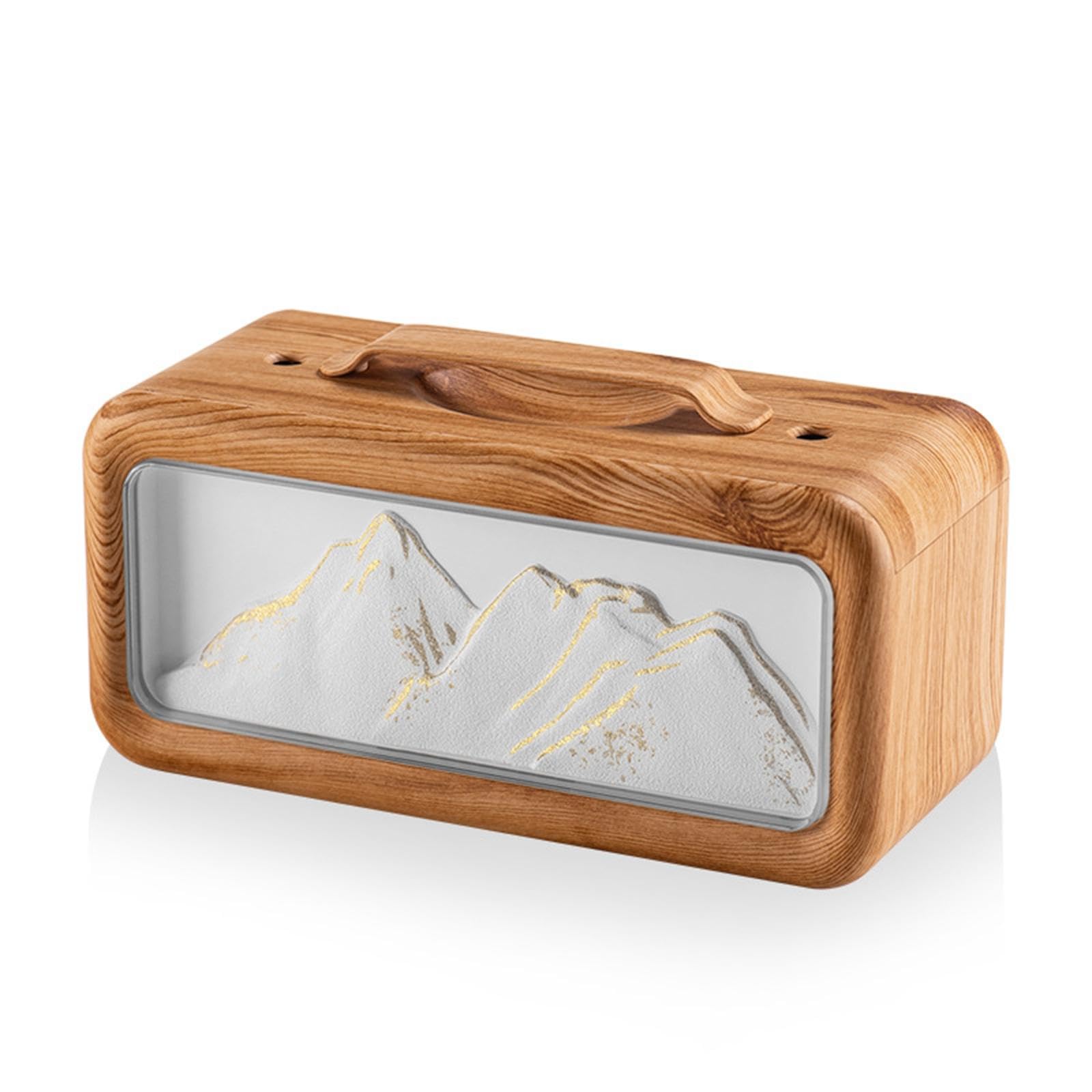 B Baosity avec Veilleuse, 2 Modes de Pulvérisation, D'air Silencieux et Diffuseur D'arômes pour Salon, Hôtel, Bureau, Cham, Grain de Bois Clair