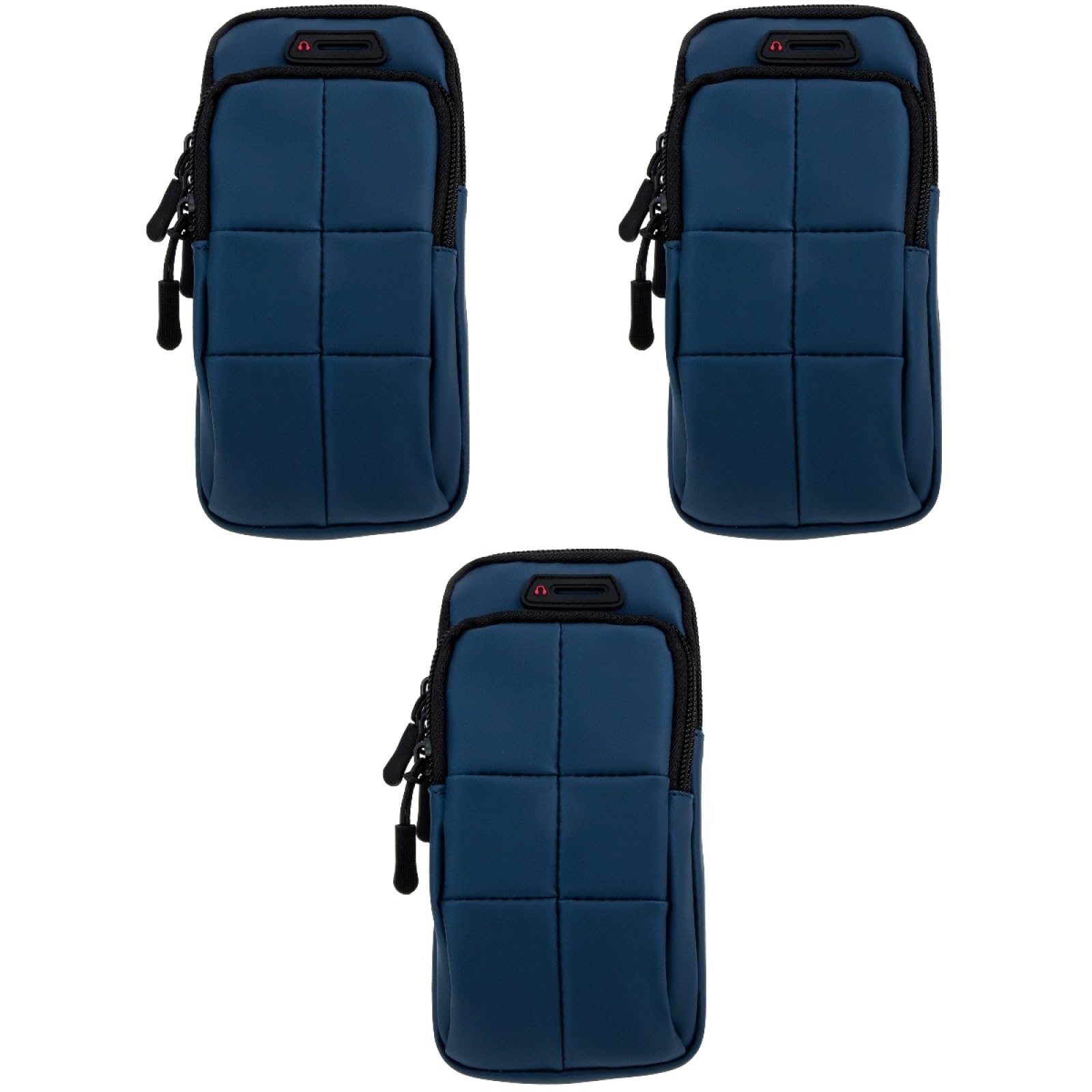 Uonlytech 3pezzi Borsa Porta Smartphone Da Braccio Leggera e Traspirante Per Running Accessorio Pratico Per Esercizi All Aperto Compatibile Con Tutti Cellulari
