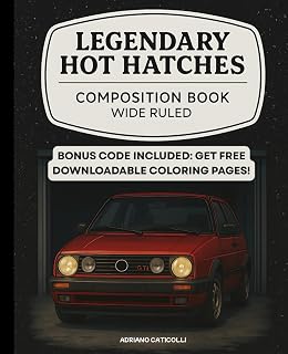 Legendary Hot Hatches Composition Book Wide Ruled
