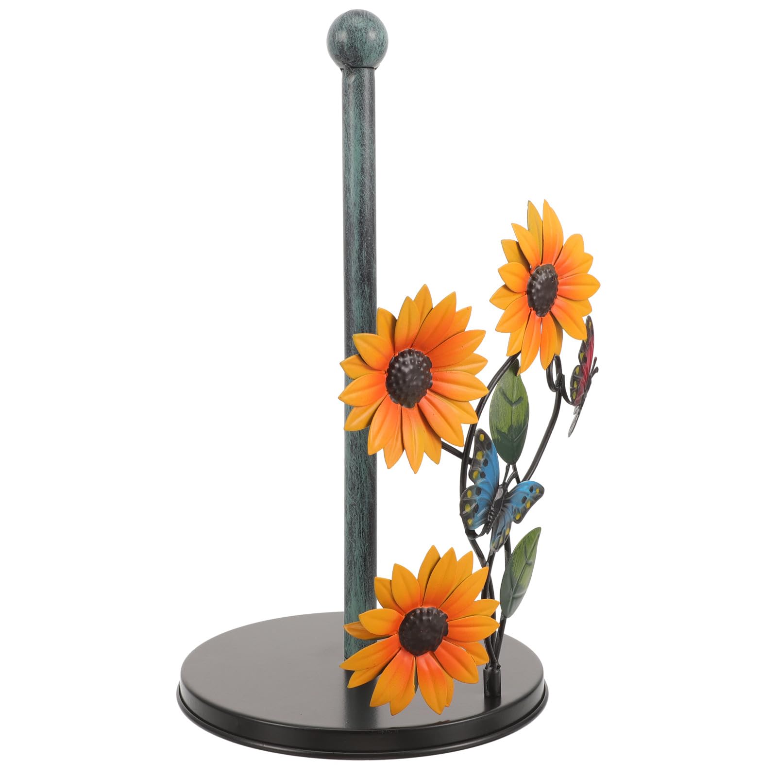 Soporte para rollos de papel SOLUSTRE con diseño de girasol para cocina y salón