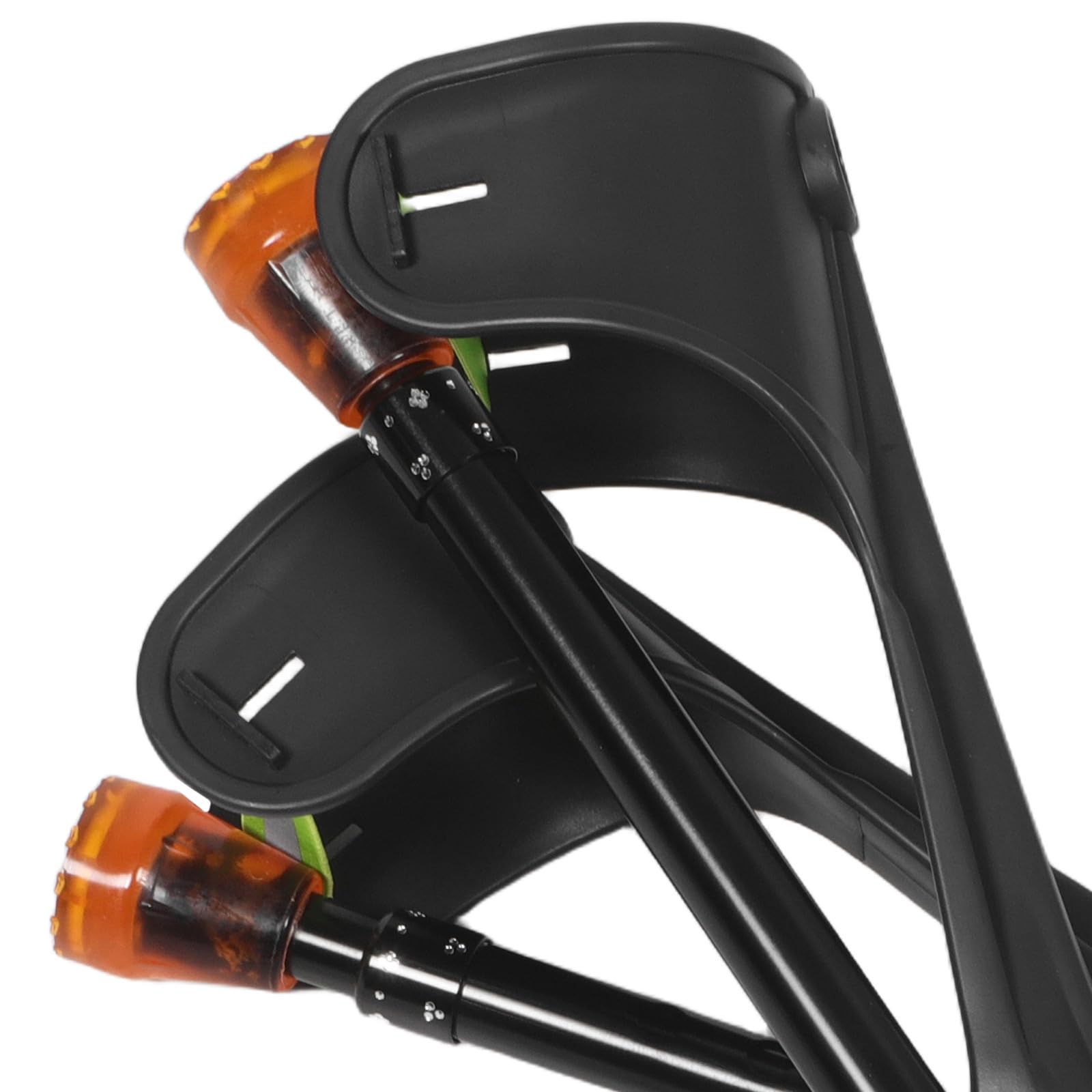 Artibetter Muletas para Adultos Plegables de Aleación de Aluminio con Soporte Anatómico y Altura Ajustable para Viaje y Transporte Portátil
