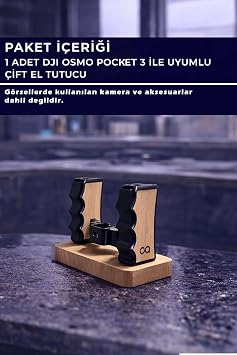 DJI Osmo Pocket 4 ve Pocket 3 İçin Tam Uyumlu DuoGrip Tutucu