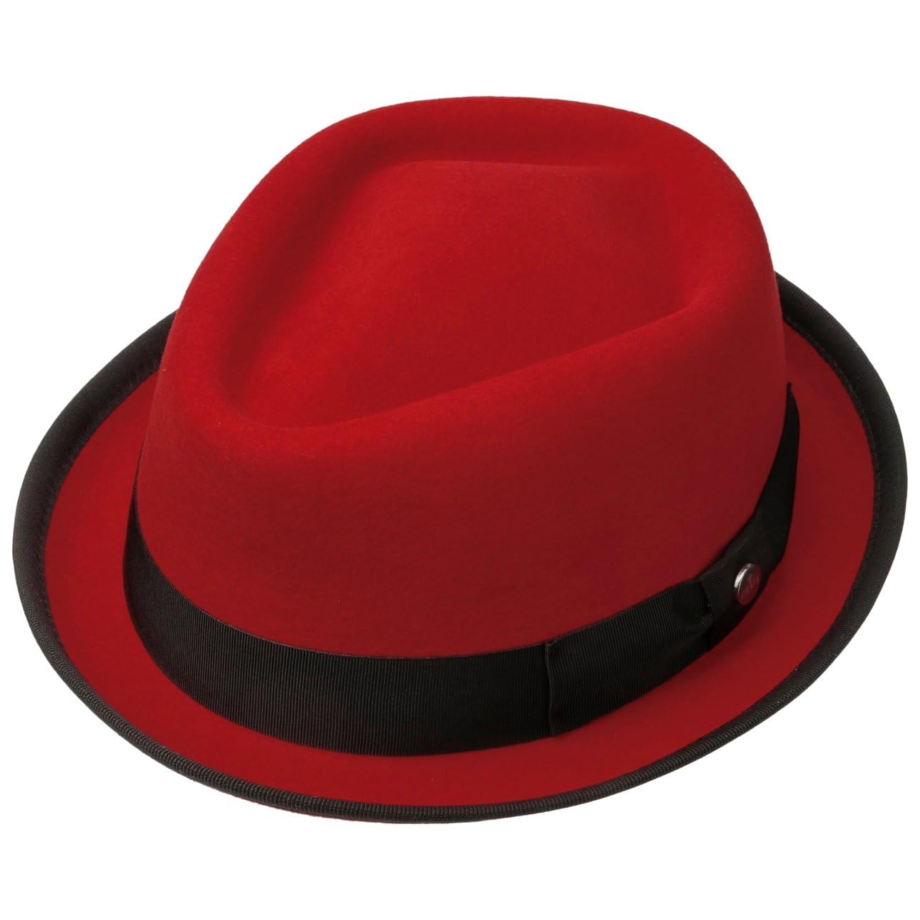 LIERYS Fedora Pork Pie Feltro di Lana Donna Uomo Porkpie Impermeabile Ripiegabile Cappello Estate Inverno