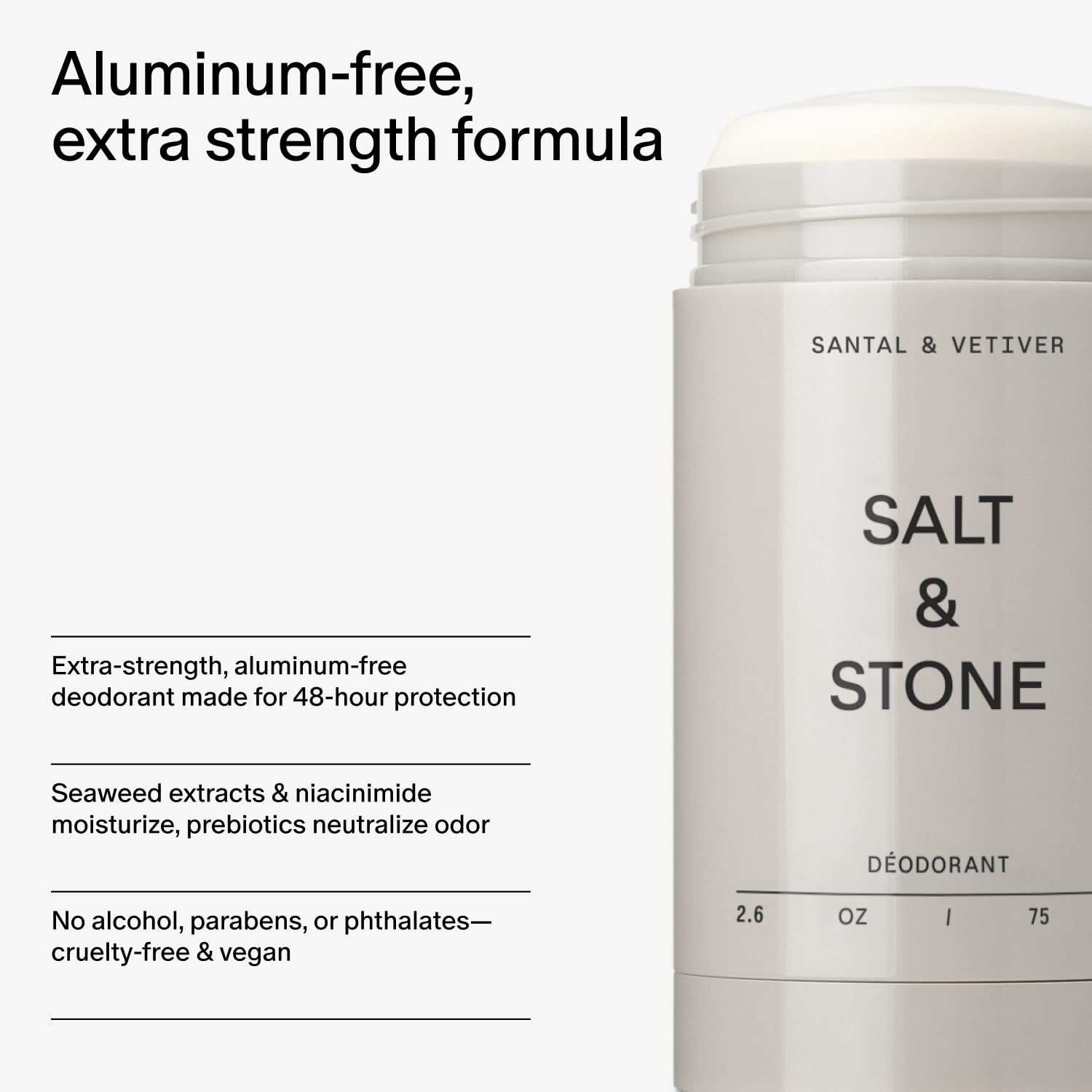 Salt & Stone Signature Scent Duo Set | 48 Hour Aluminum-Free Deodorant & Hydrating Body Mist | Skincare-Infused Deodorant & Body Spray | Santal & Vetiver - Image 6