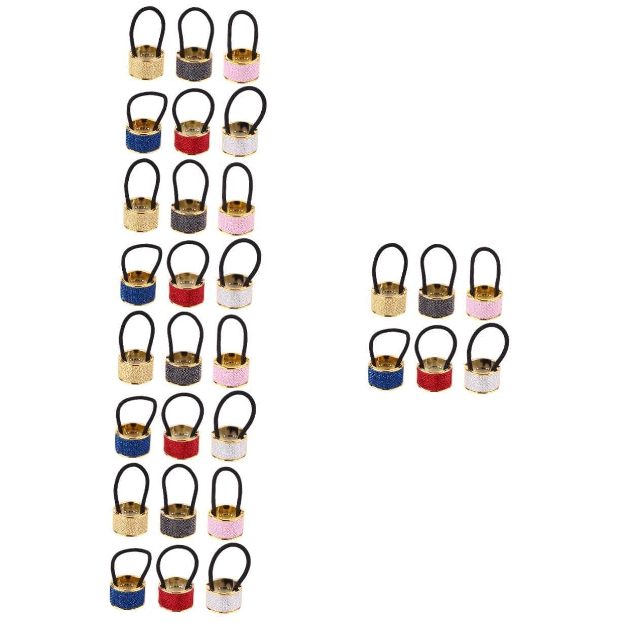 30 Piezas banda para el cabello de hair clips horquillas moño accesorio para el cabello para accesorios para el cabello para mujeres lazos para el cabello cuerda FRCOLOR