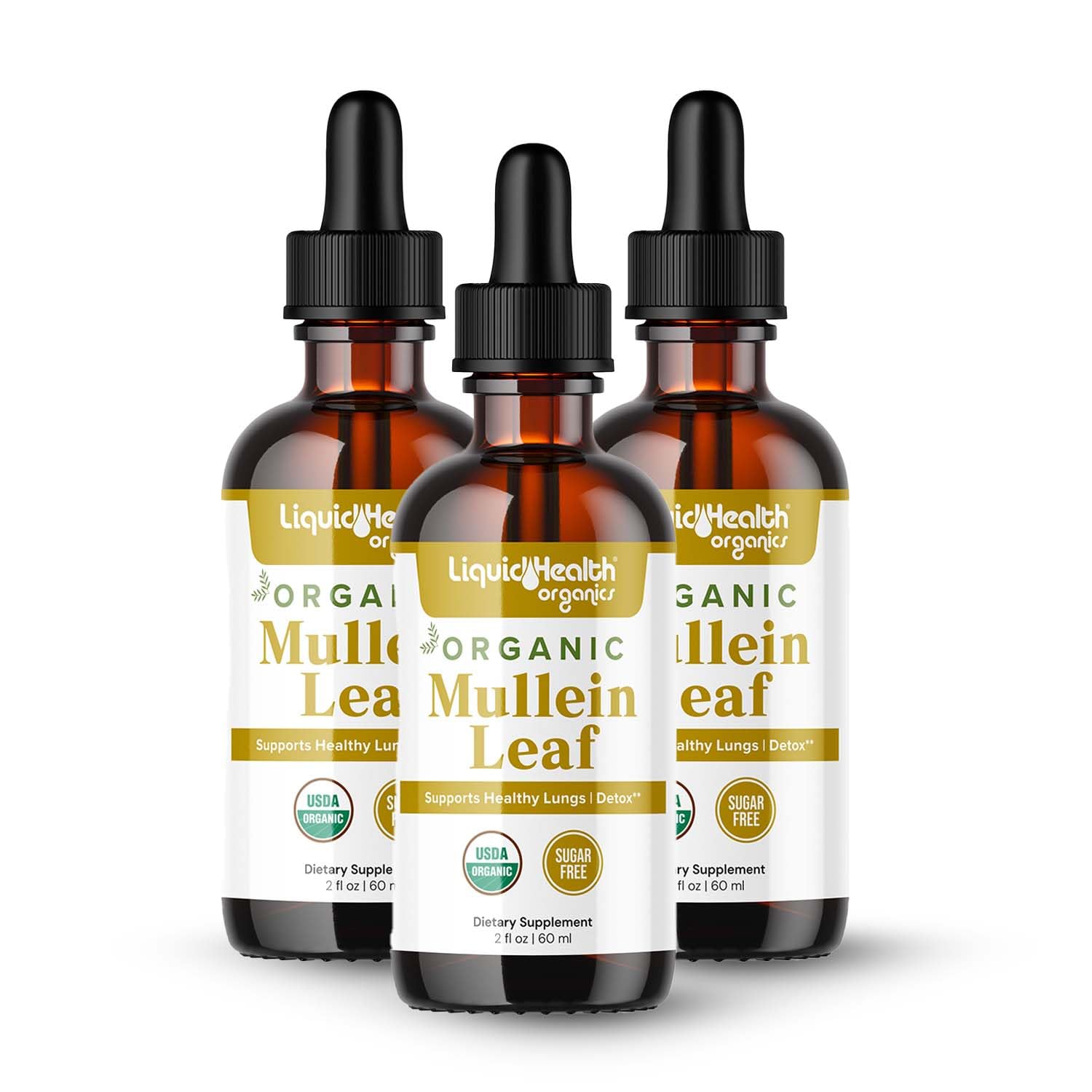 LIQUIDHEALTH USDA Organic Mullein Leaf Extract Drops for Lungs - Herbal Cleansing Drops for Smokers, Immune Support, Respiratory Health - 1000mg, 60-Day Supply, Sugar-Free, Made in USA (2 fl oz) — Amazon image 6