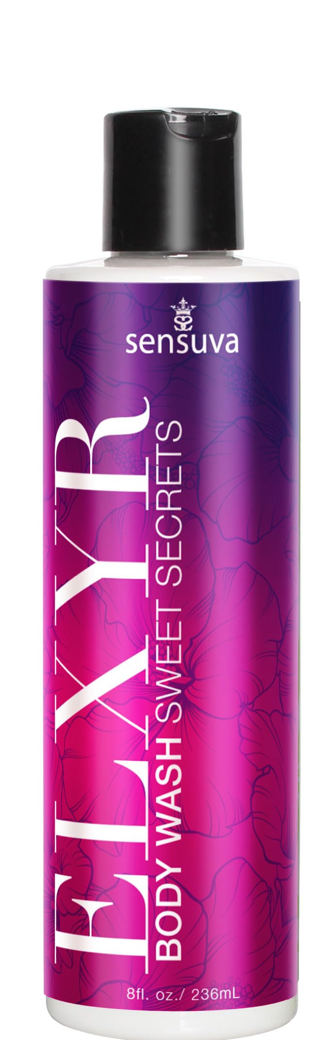 sensuva ELXYR Body Wash Sweet Secrets Luxury Sensorial Body Wash Hydrating Cleanser with Moisture Locking Nourishing Shower Gel