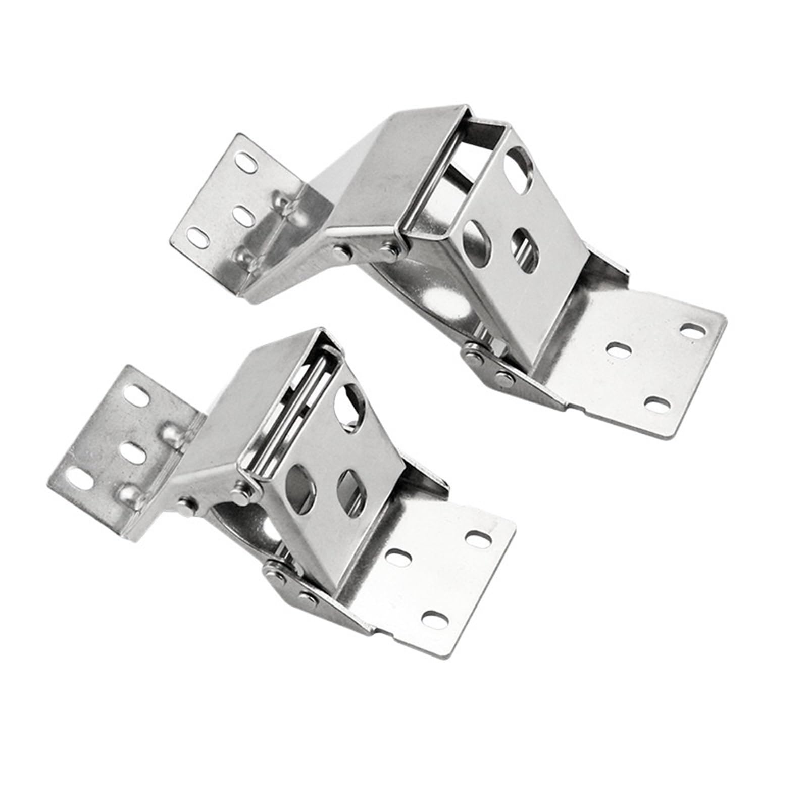 Four Axis Thickened Concealed Hinge 304 Stainless Steel Door Type Distribution Cabinet Door 1Pcs(Large)