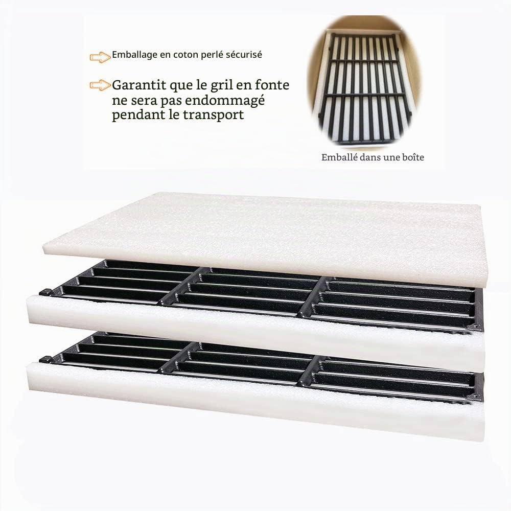 Grille de Cuisson pour Weber Spirit 300 Series 310 E310 320 S310 S320 (boutons de commande avant) pièces de rechange en fonte pour Genesis 1000-5000 Silver Gold