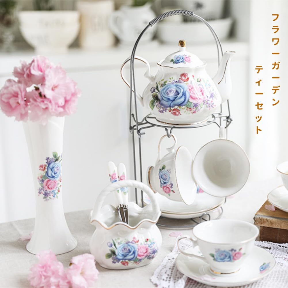 Amazon.co.jp: Kirnuoお茶セット カップ ティーカップ セラミック