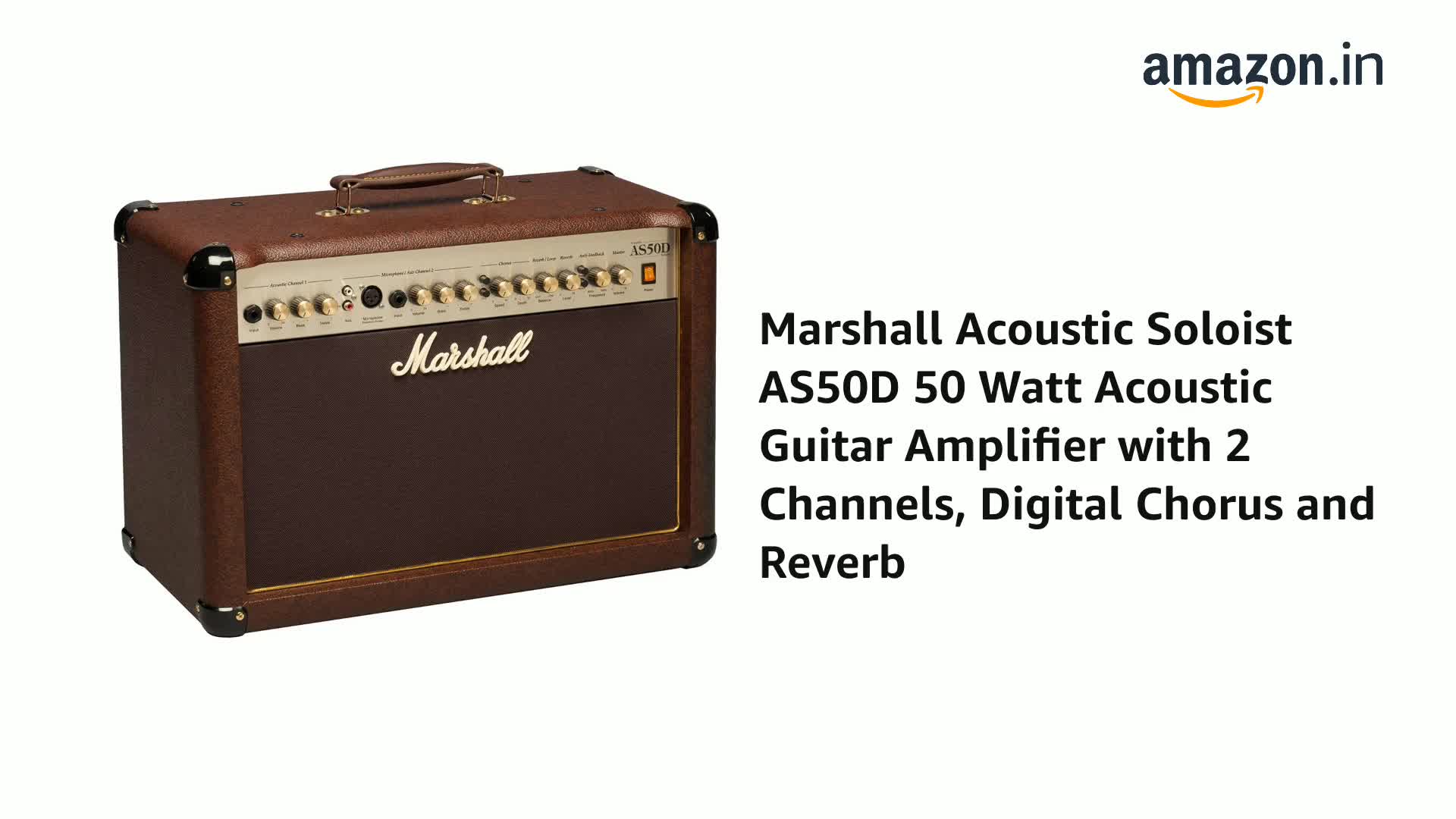 ヒロ　Marshall AS50D 50W Marshall Acoustic Soloist AS50D 50 Watt Acoustic Guitar Amplifier