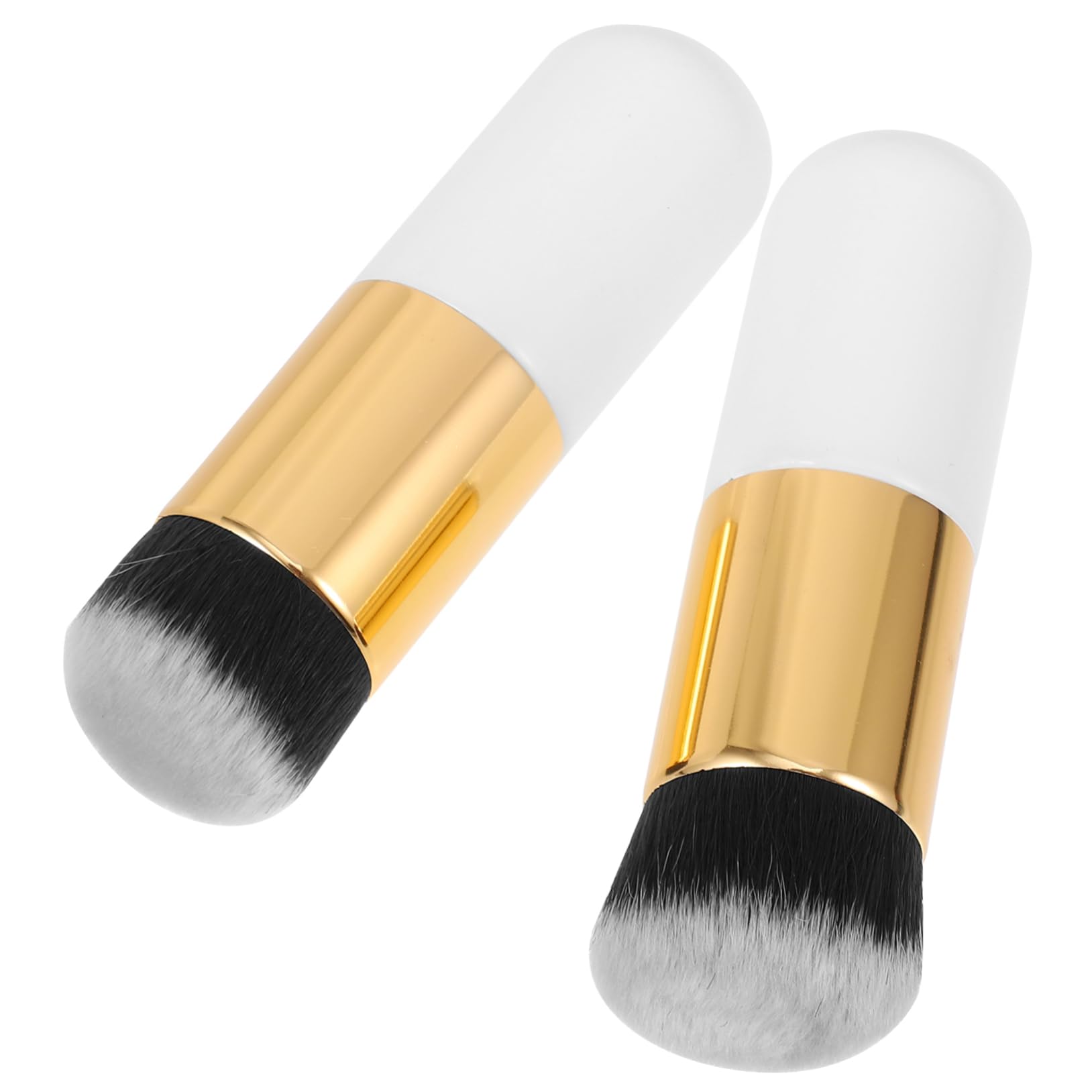 HAPINARY Fluffy Makeup Brush Set of 2 Foundation Blush Cream Brush for Makeup Dupes