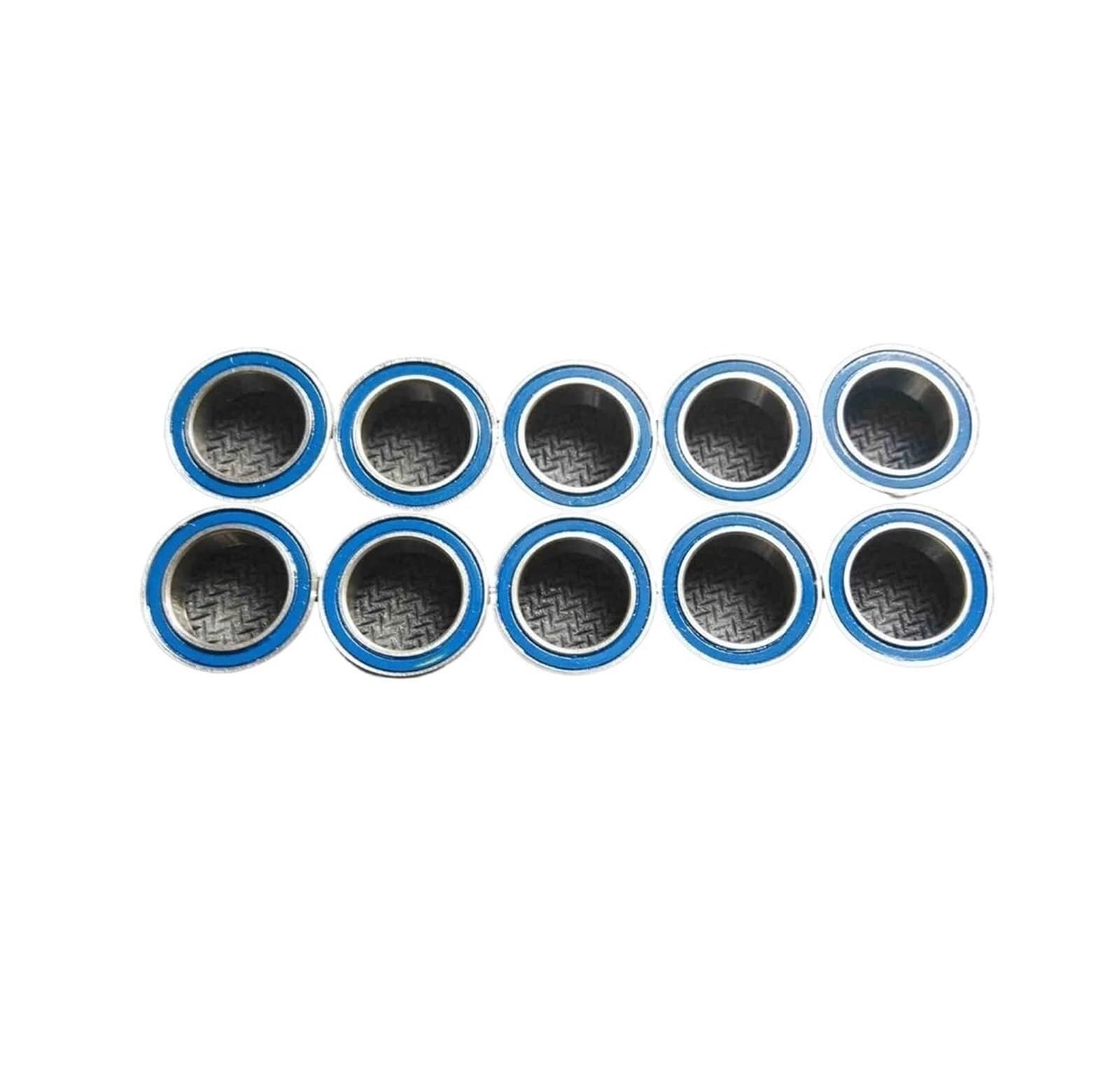 Bouclier de joint bimétallique, Micro roulement à gorge profonde, 10 pièces 686-2RS 6x13x5mm, en caoutchouc bleu