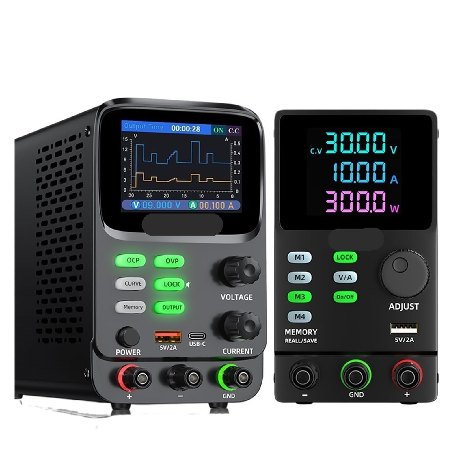 BALYDLUL 1PCS Power Supply,30V 60V 200V 300V Adjustable Regulated Power Supply,RS232 Software Connect PC Edit Stored(Programmable 30V5A)