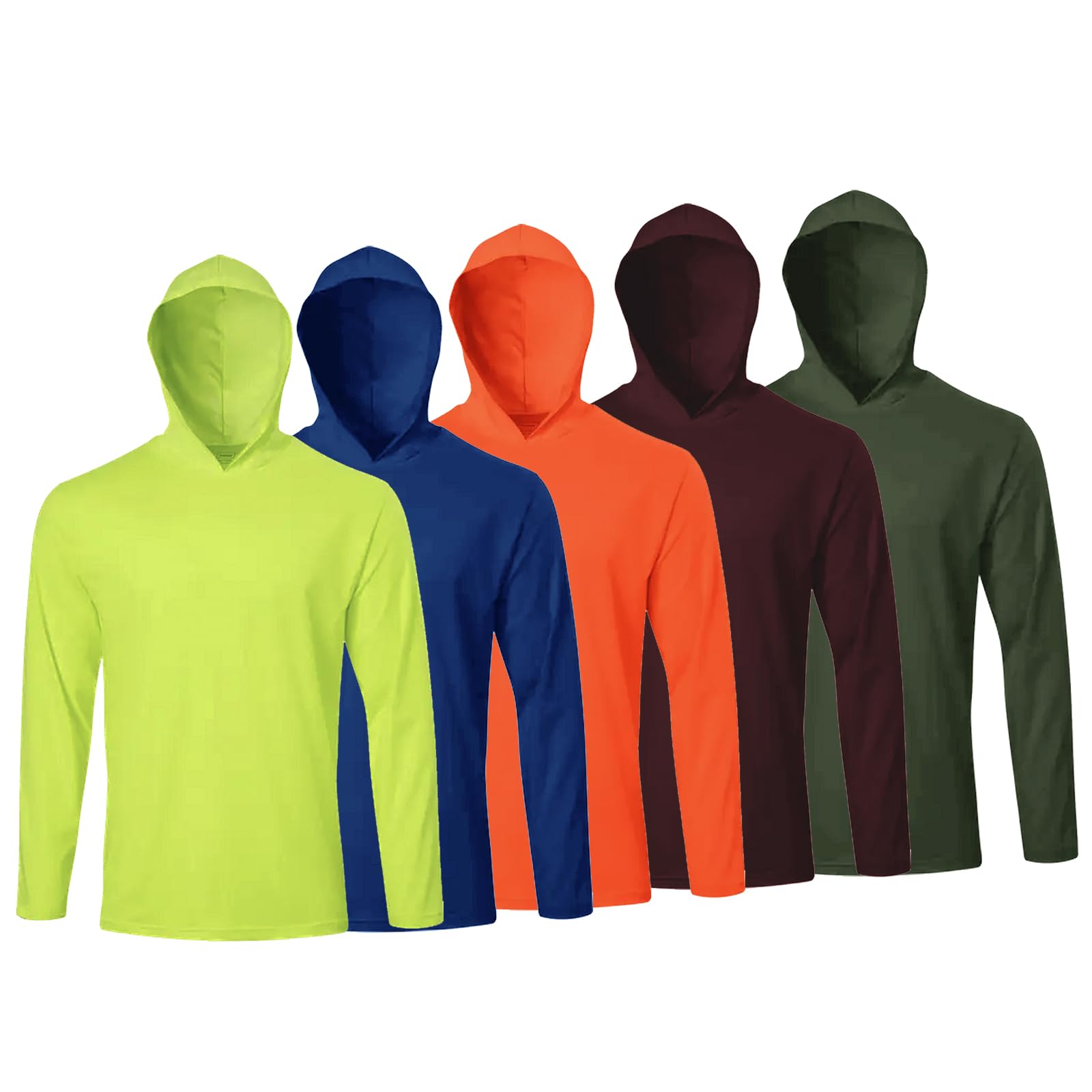 Camiseta de manga larga para hombre, informal, suave, para correr, natación, ciclismo, pesca