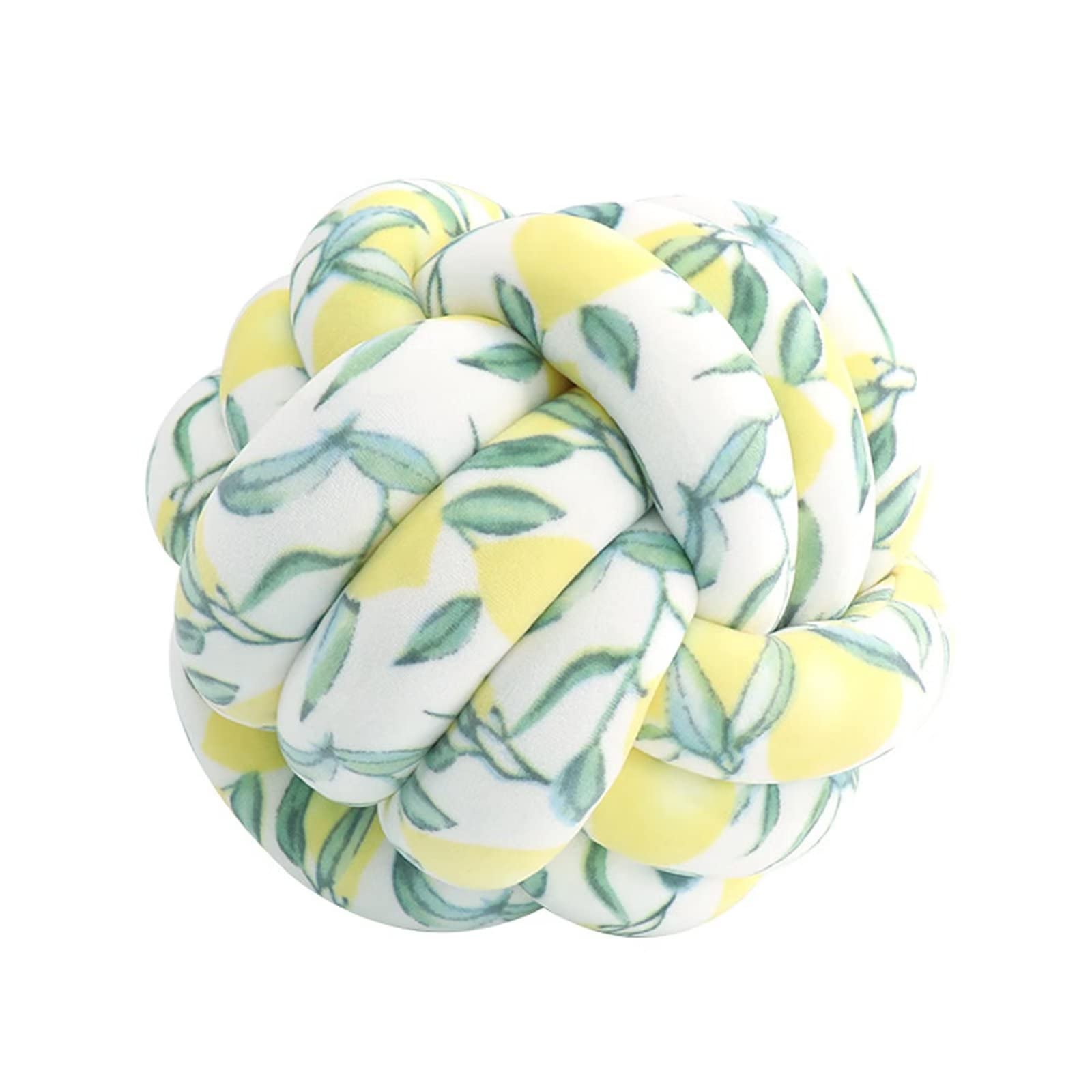 Hand-woven Velvet Soft Knot Ball Pillow - Round Throw Pillows for Bed Sofa, Cuddle Cushion, Plush Pillow, Cushions - Knot Cushion Décor,Grey,35cm