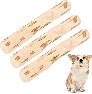 Pack of 3 Coffee Wood for Dogs for Teeth Cleaning Chew Wood for Small and Medium Dogs Chew Toy Dog for Chewing and Playing, Ideal for Puppies and Adults (14 cm Length, 1.8-2 cm Diameter) product image
