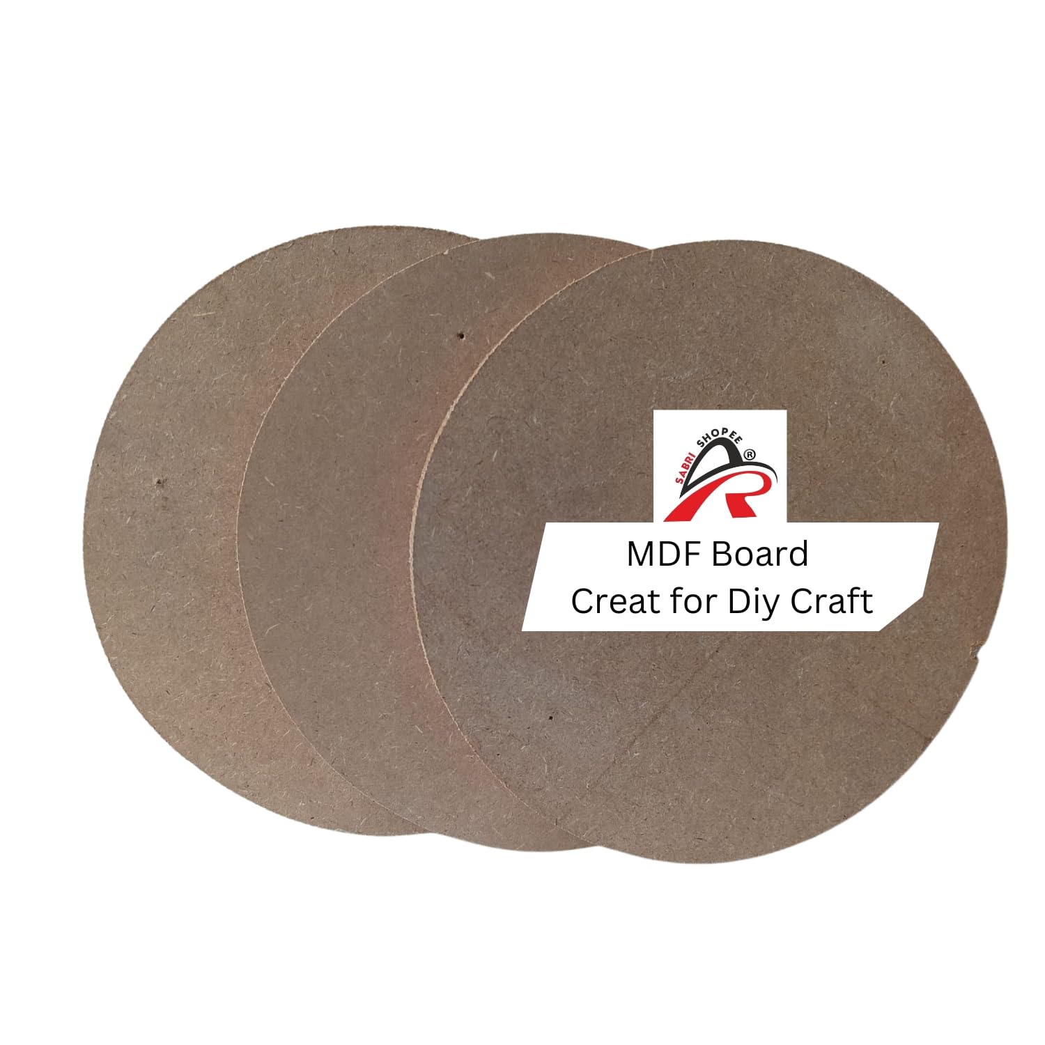Sabri Shopee 8-Inch Round MDF Wood Board for DIY Crafts, 11mm Thick | Ideal for Acrylic, Resin Pouring, Mandala Art, Decoupage, & Painting | Smooth Unfinished Surface for Home Decor & Wall Art-image-41
