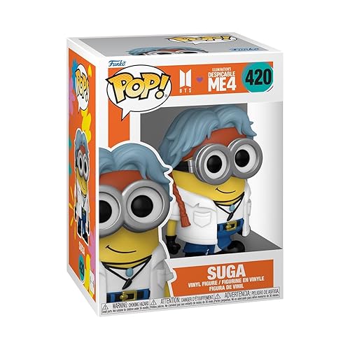 Funko POP! Rocks: Minions X BTS - Suga - SUGA - BTS + Minions - Collectable Vinyl Figure - Gift Idea - Official Merchandise - for Kids & Adults - Movies, Music Fans - Model Figure for Collectors