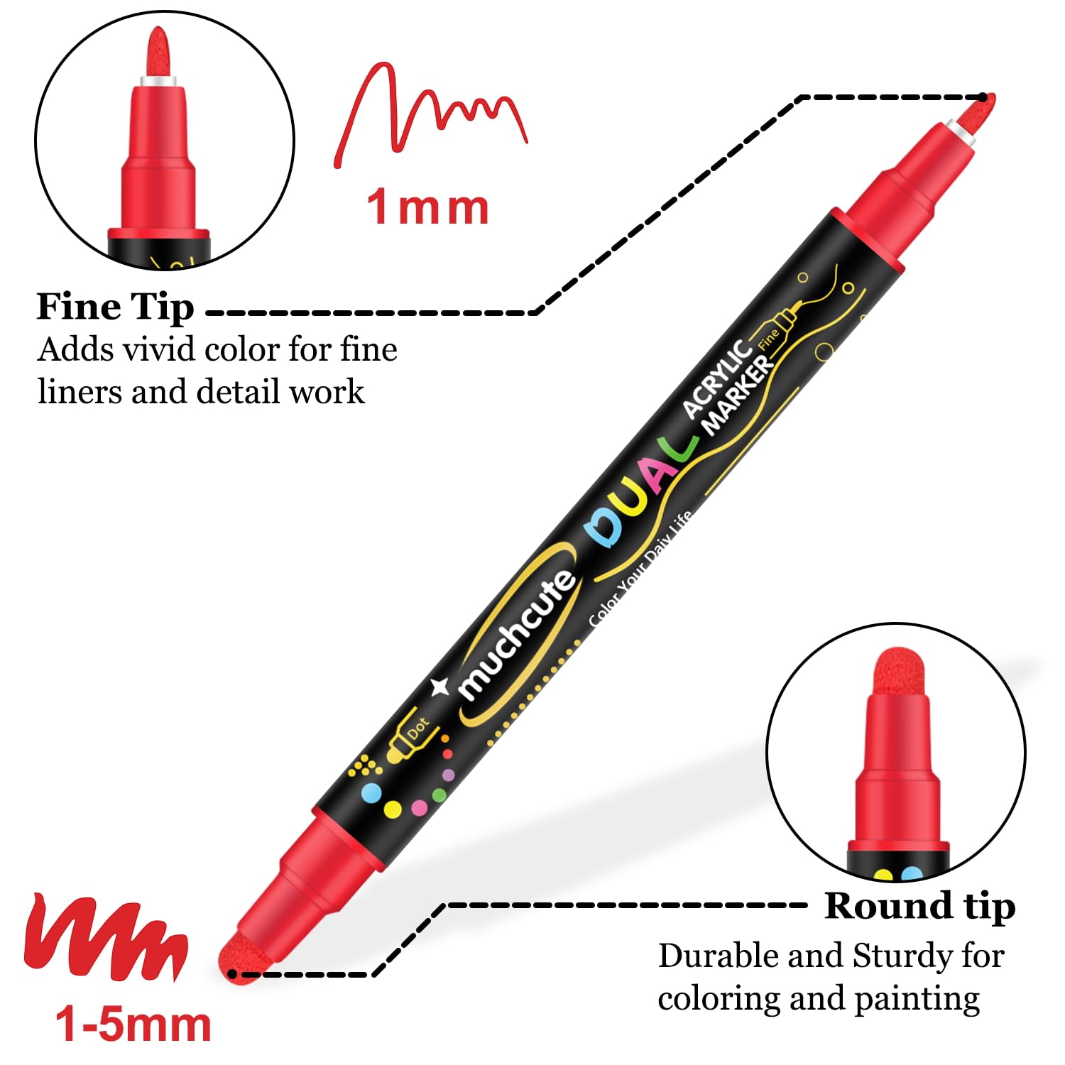 Muchcute Acrylic Paint Markers