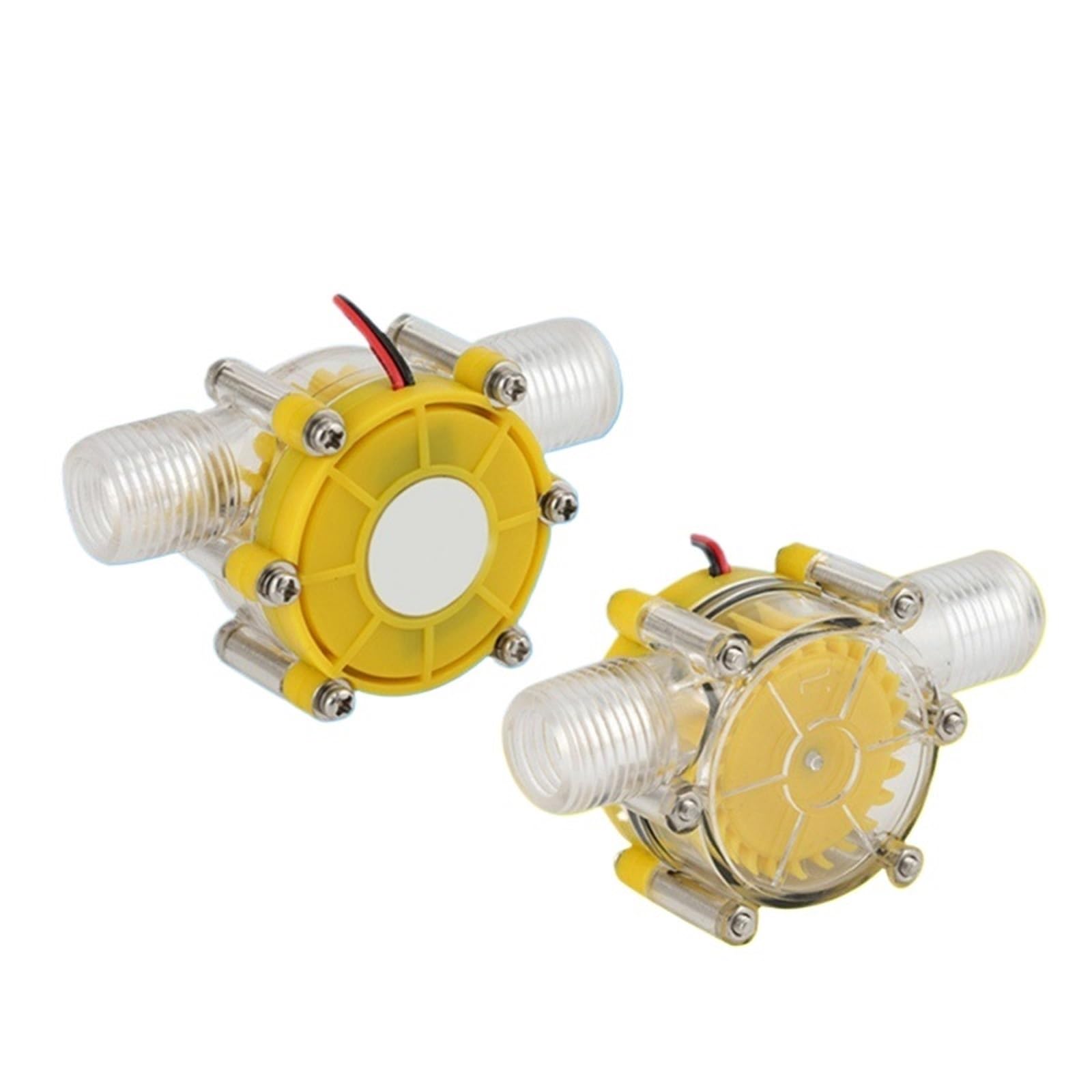 5V12V DC water flow generator faucet micro hydraulic water wheel pipeline tap water mini(Black12V with voltage regulator【New】)