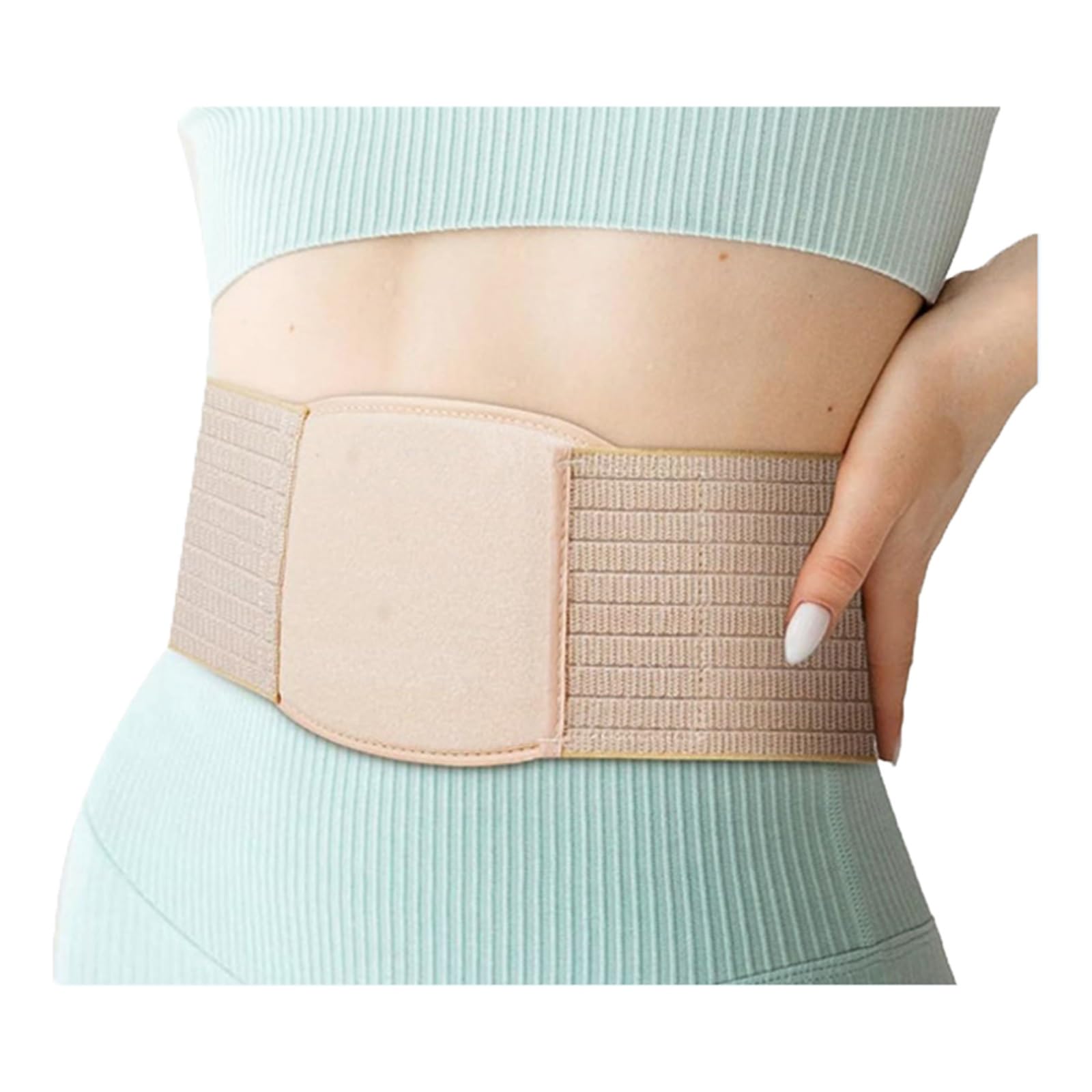 Cintura Ernia Ombelicale per Uomo e Donna, Fascia Ernia Ombelicale Regolabile per Donna Addominale con Cuscinetto di Compressione per Alleviare Il Dolore(Large)