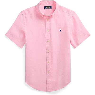 Polo Ralph Lauren Kids Linen Short Sleeve Shirt (Big Kid)