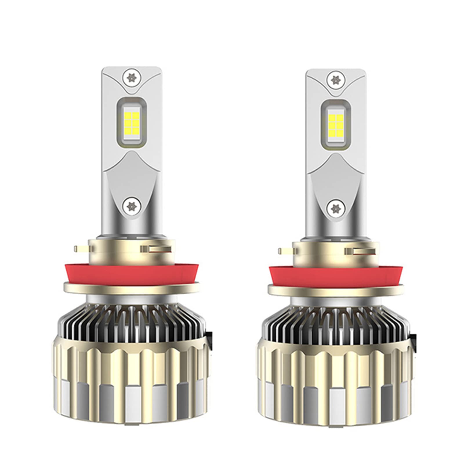 Bombillas LED para Faros Delanteros, 130 W, 400% Más Brillantes, LED Blanco Frío De 6000 K, Plug and Play, Resistente Al Agua IP68, Ventilador De Refrigeración Integrado, Paquete De 2,H1
