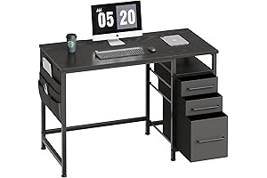 Maihail Small Desk with Drawers: Your Compact Office Solution