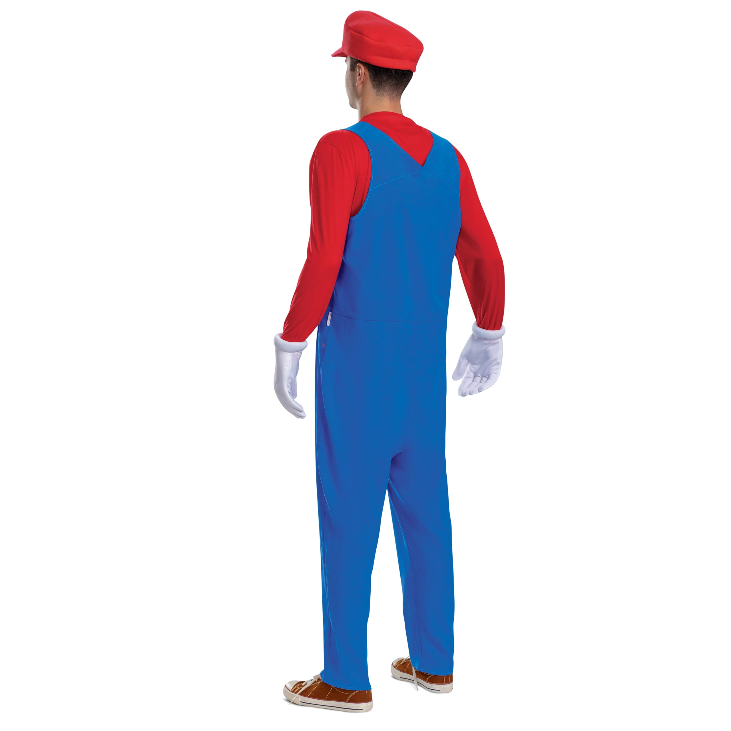 Kostium Mario, oficjalny kostium i akcesoria dla dorosłych Super Mario, unisex