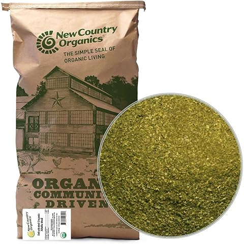 New Country Organics Alfalfa Meal Plant Fertilizer & Feed Supplement - Certified Organic & Non-GMO - Feed Grade - Suitable As Organic Feed Supplement & Organic Fertilizer - 50 Lbs Cover