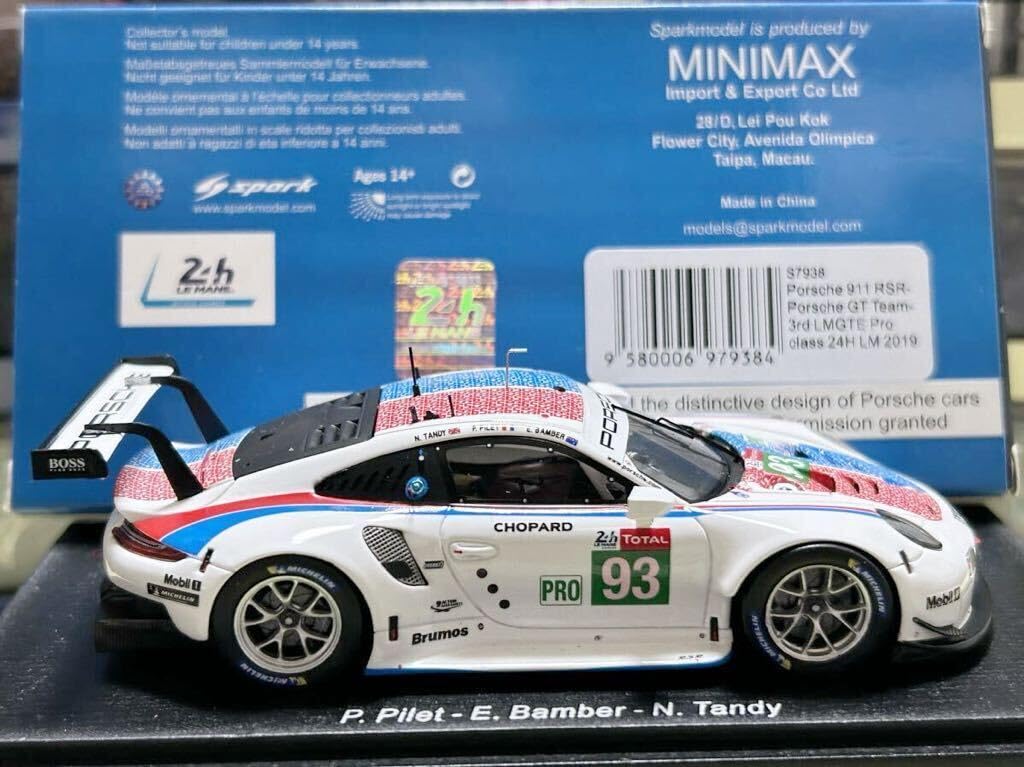 ミニカー Spark Porsche 911 RSR Le Mans 2017 Amazon | スパーク spark 1/43 911 RSR #93 - GT Team - 3rd LMGTE Pro