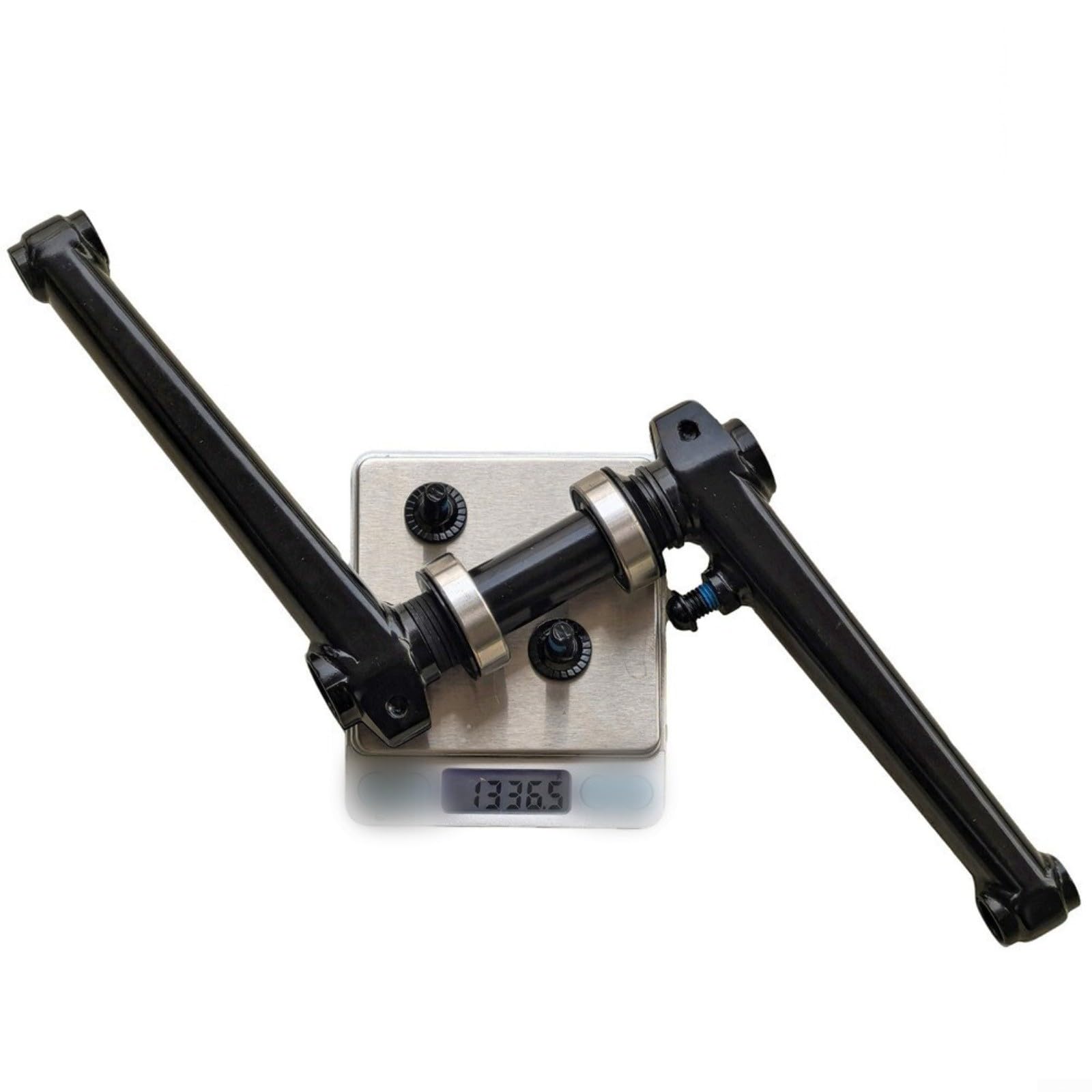 Guarnitura in 3 pezzi, 170 mm, pedivella in acciaio al cromo molibdeno con movimento centrale sigillato, guida laterale destra 8T per guida su strada