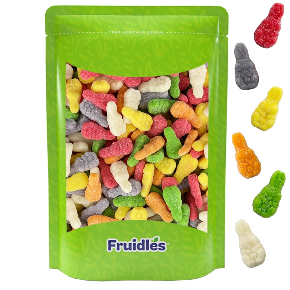 FruidlesSanded Easter Bunny Gummi Candy Holiday Treats, Delicious Gummy Candy, Fun and Festive Holiday Snacking, Party Favor (1 Pound)
