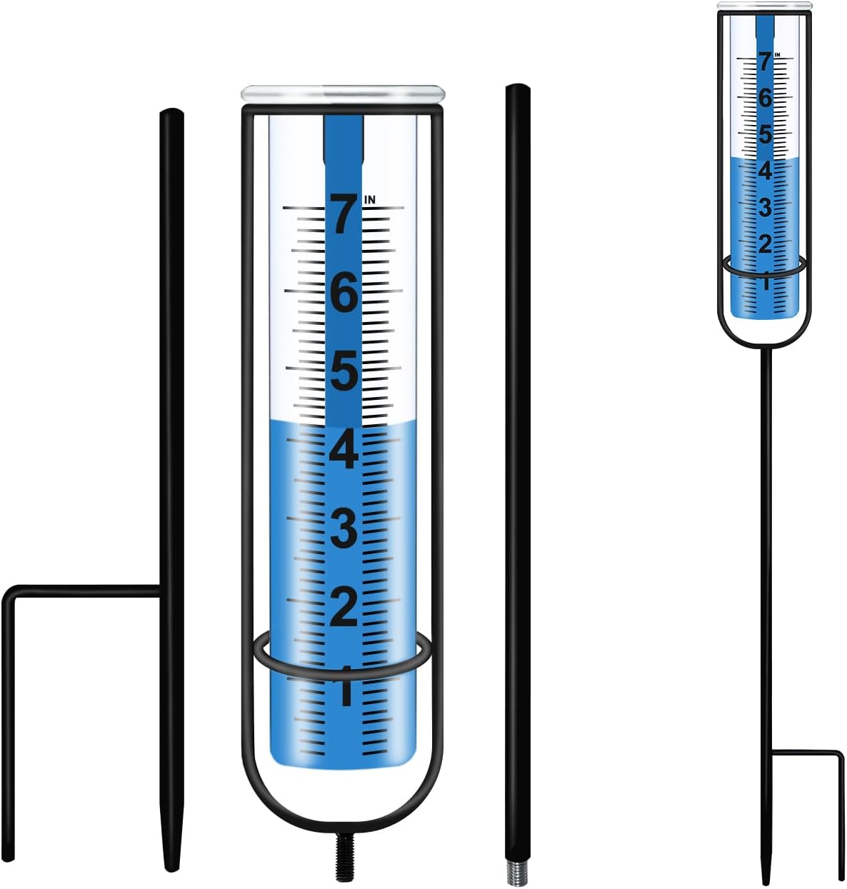 HUAQMDE Rain Guage Outdoor, Freeze Proof rain Gauge