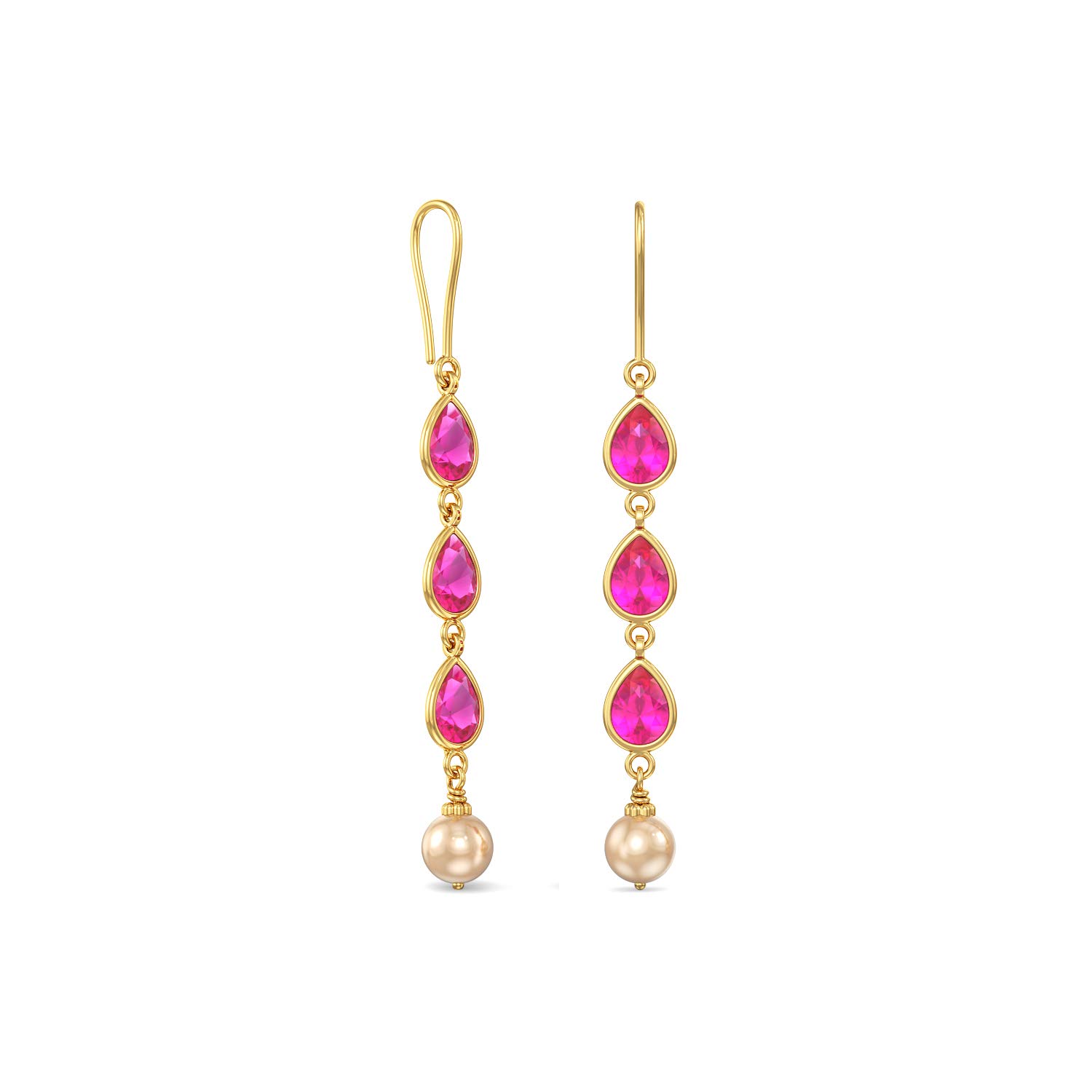 joyalukkas Women's & Girl's 22K Yellow Gold Drop Earrings-picture-40