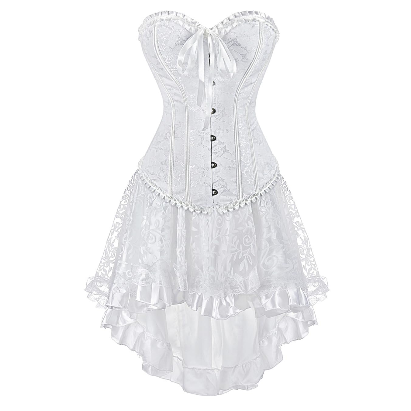 Grebrafan Corset Falda Tul de Fiesta Vintage Conjunto de Corsés y Bustiers Renaissance