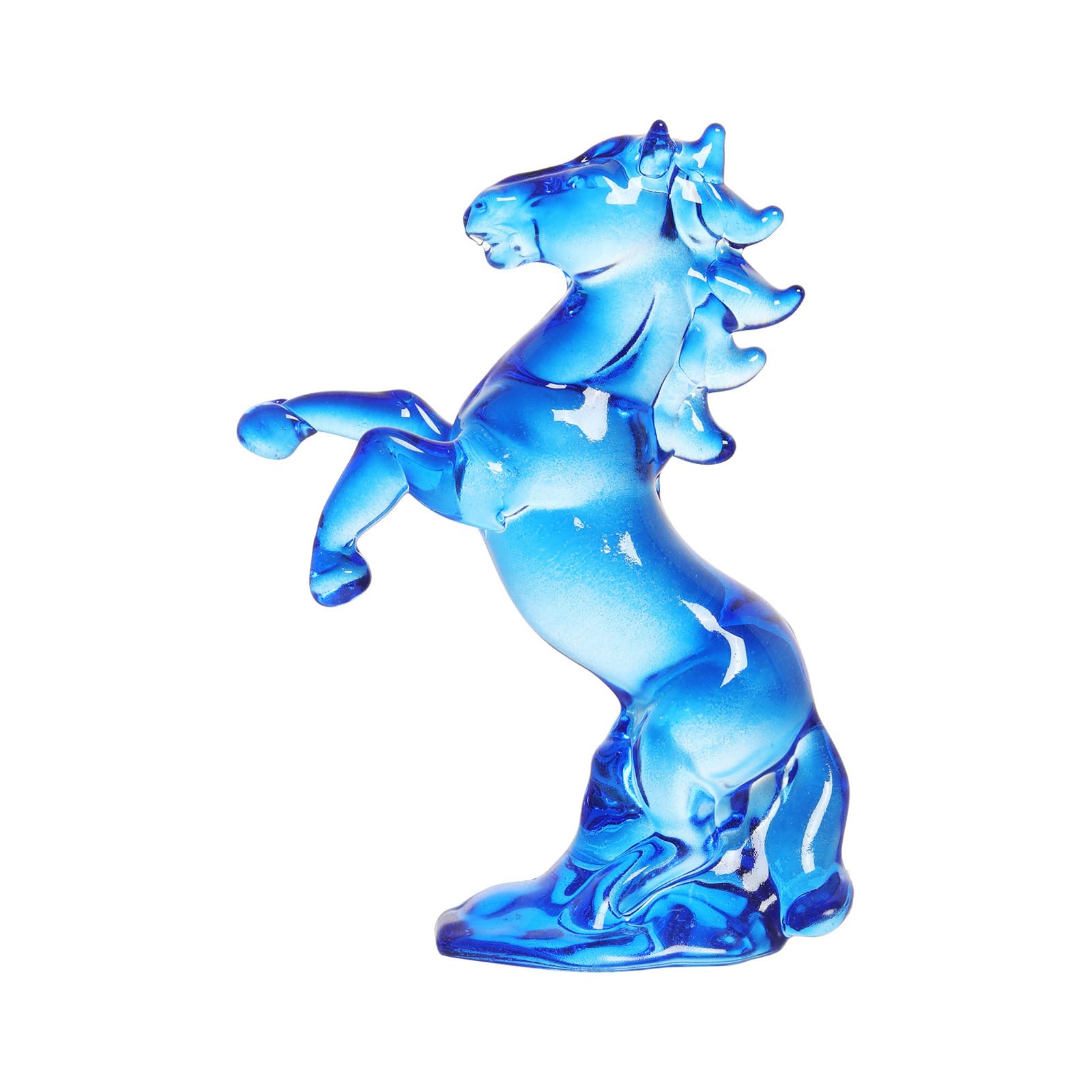 LUCKGONI Crystal Horse Figurines Hand-Carved Horse Statues Shui Ornament Collectible Figurines for Home Decorations