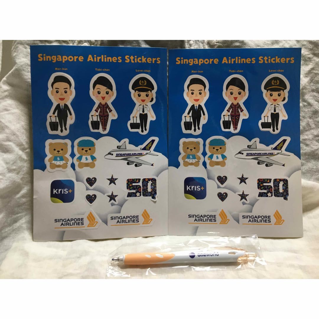 Amazon.co.jp: シンガポール航空 ステッカー2枚ワンワールド